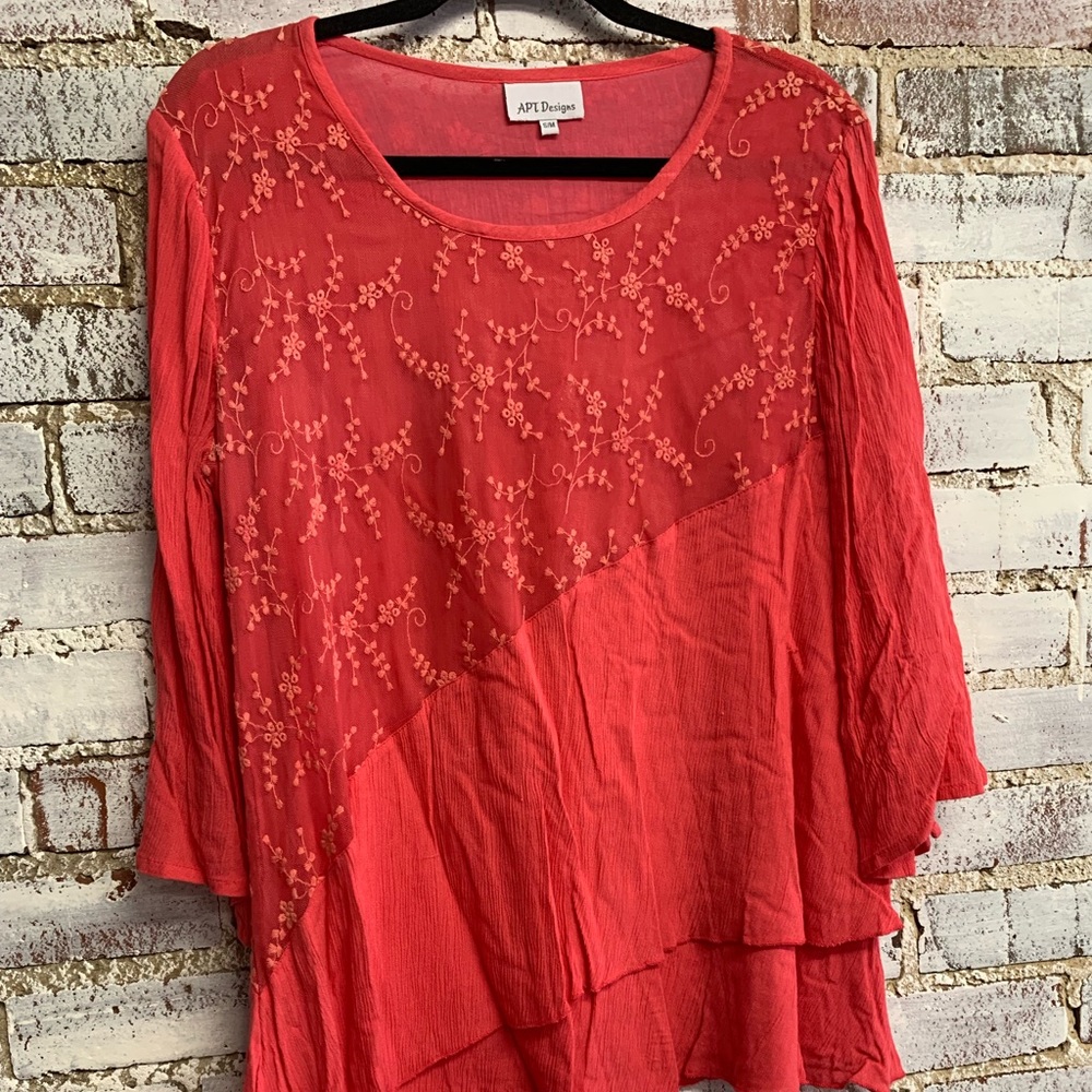 ✅Pink APT design Blouse